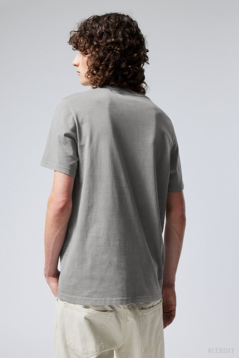 Weekday Standard Midweight T-shirt Grey | JGXN6975