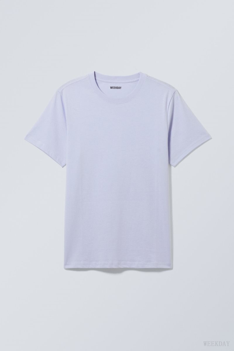 Weekday Standard Midweight T-shirt Purple | FLIA8457