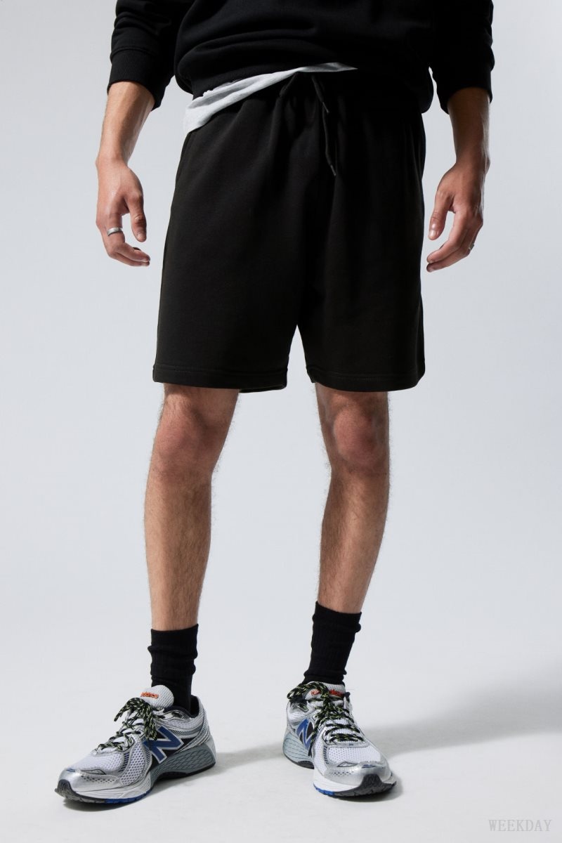 Weekday Standard Sweatshorts Black | RRNF7140