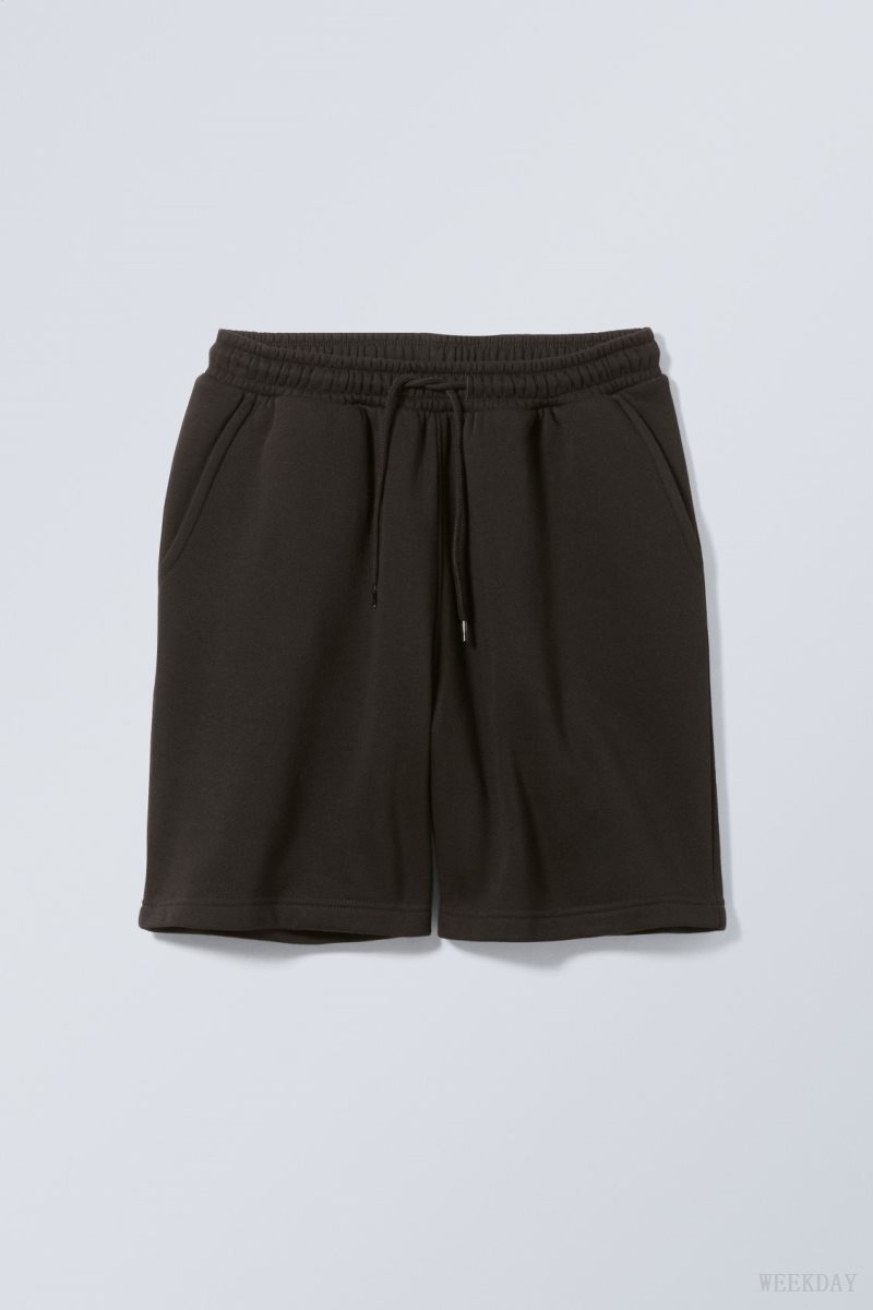 Weekday Standard Sweatshorts Black | RRNF7140