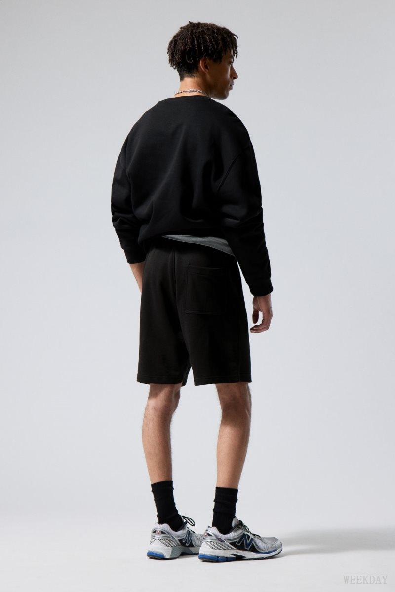 Weekday Standard Sweatshorts Black | RRNF7140