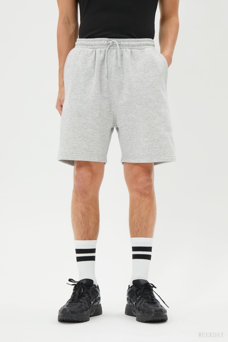 Weekday Standard Sweatshorts Grey | ZNCY1340