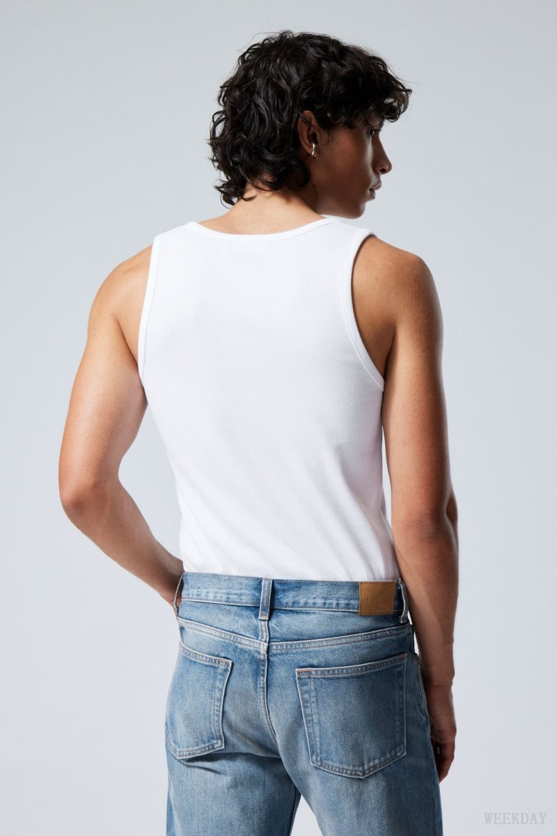 Weekday Standard Tank Top White | JVWL5211