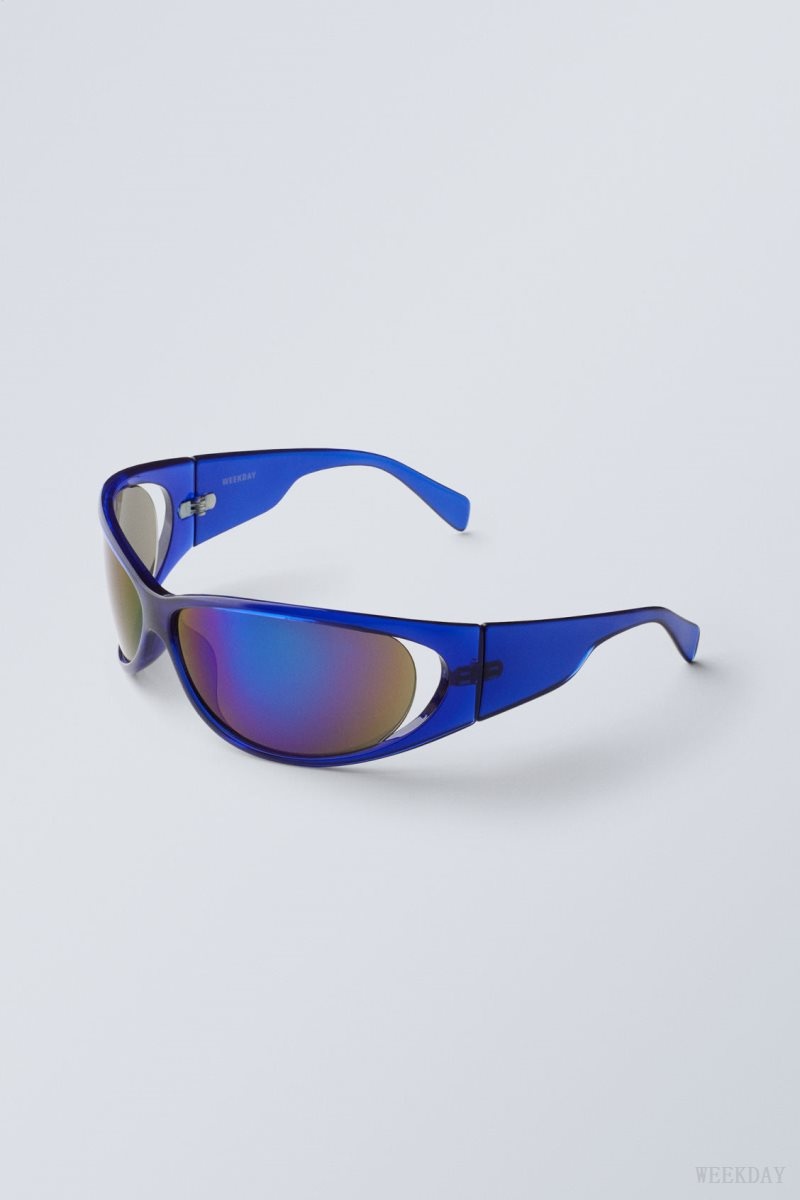 Weekday Strike Sunglasses Blue | FIYB3927