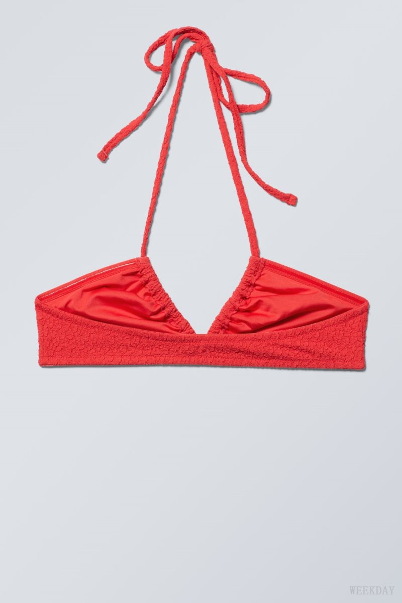 Weekday Structured Bikini Top Red | IABV3139