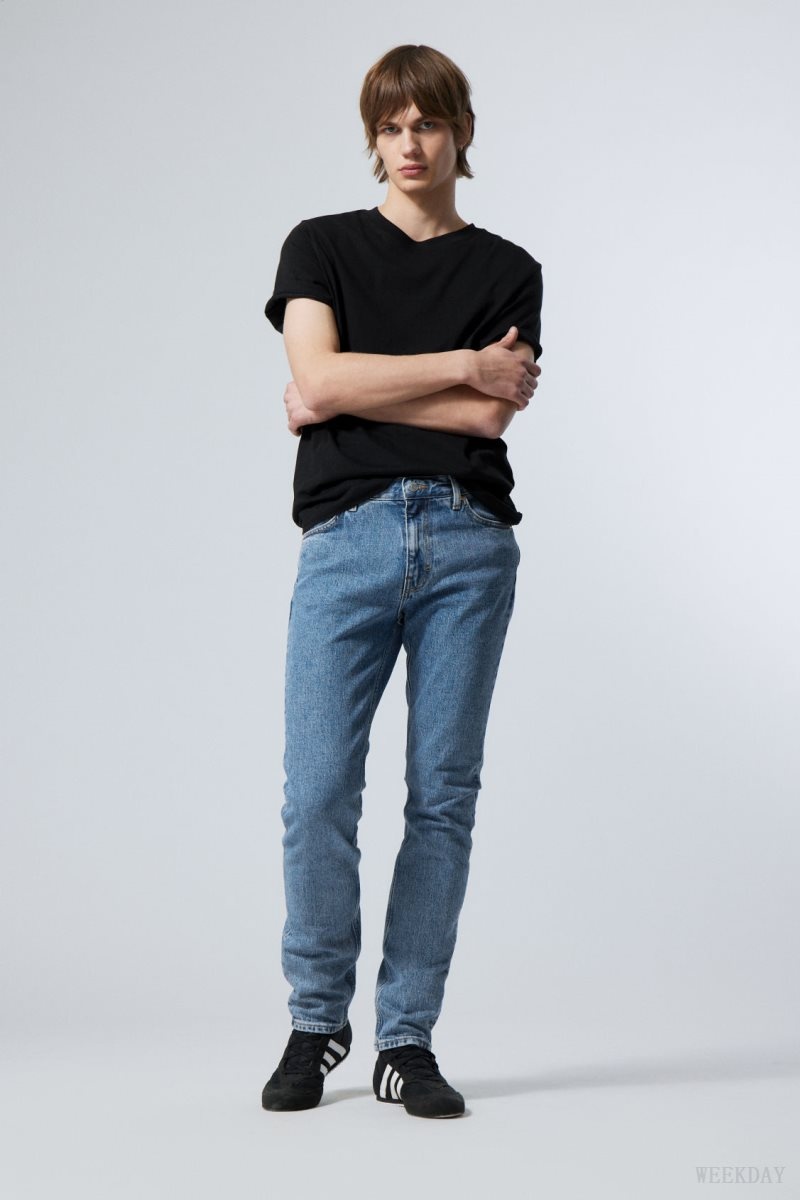 Weekday Sunday Slim Tapered Jeans Blue | GHIW2710