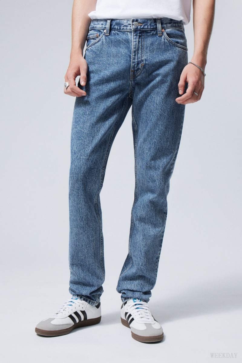 Weekday Sunday Slim Tapered Jeans Blue | GHIW2710