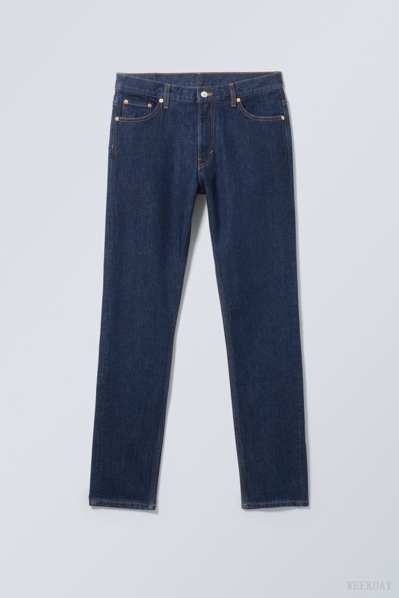 Weekday Sunday Slim Tapered Jeans Blue | QAEI3952