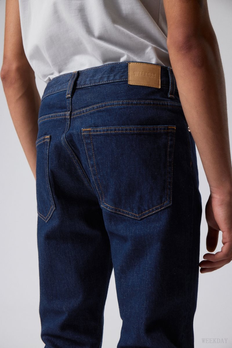 Weekday Sunday Slim Tapered Jeans Blue | QAEI3952