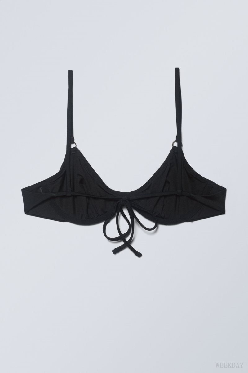 Weekday Wire Bikini Top Black | UBHI5337