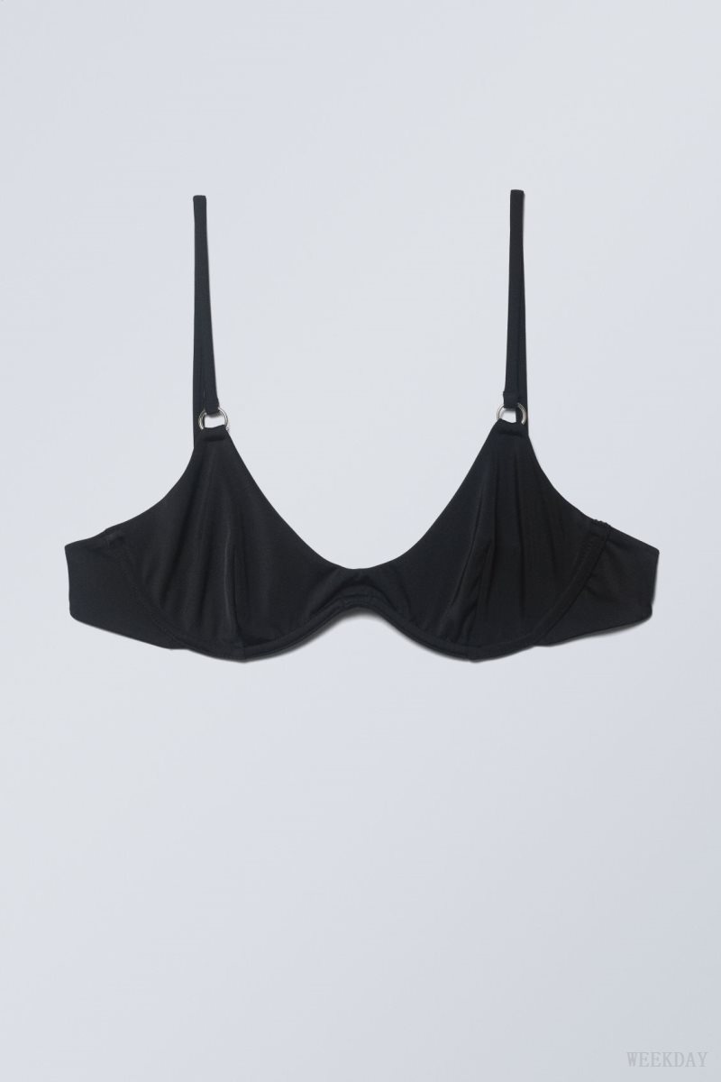 Weekday Wire Bikini Top Black | UBHI5337