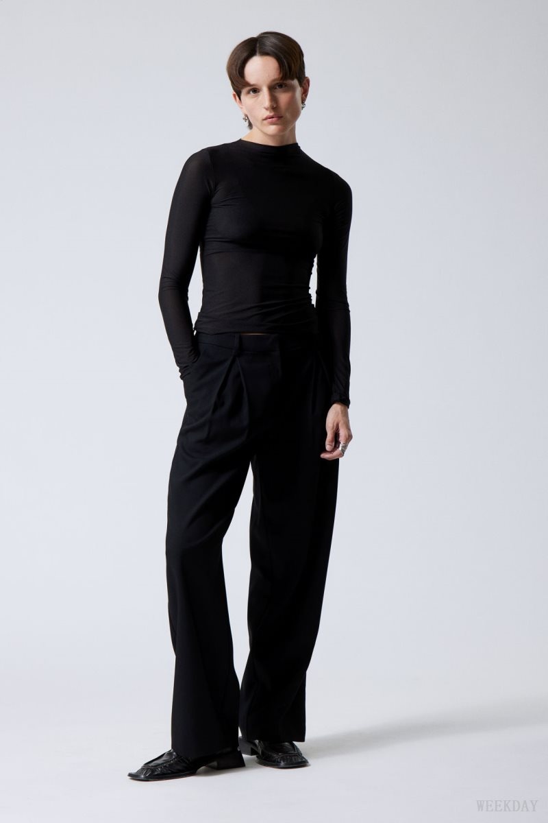 Weekday Zia Suit Trousers Black | RABS6420