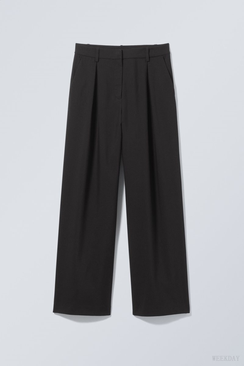 Weekday Zia Suit Trousers Black | RABS6420