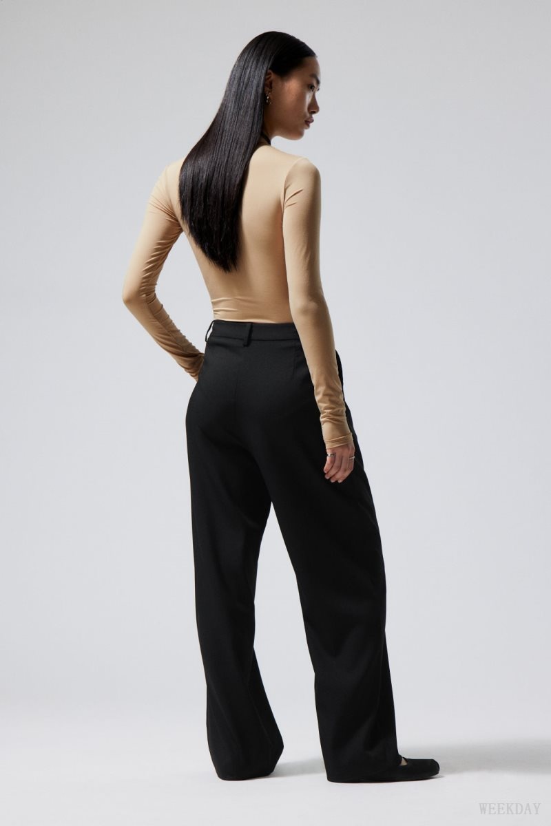 Weekday Zia Suit Trousers Black | RABS6420