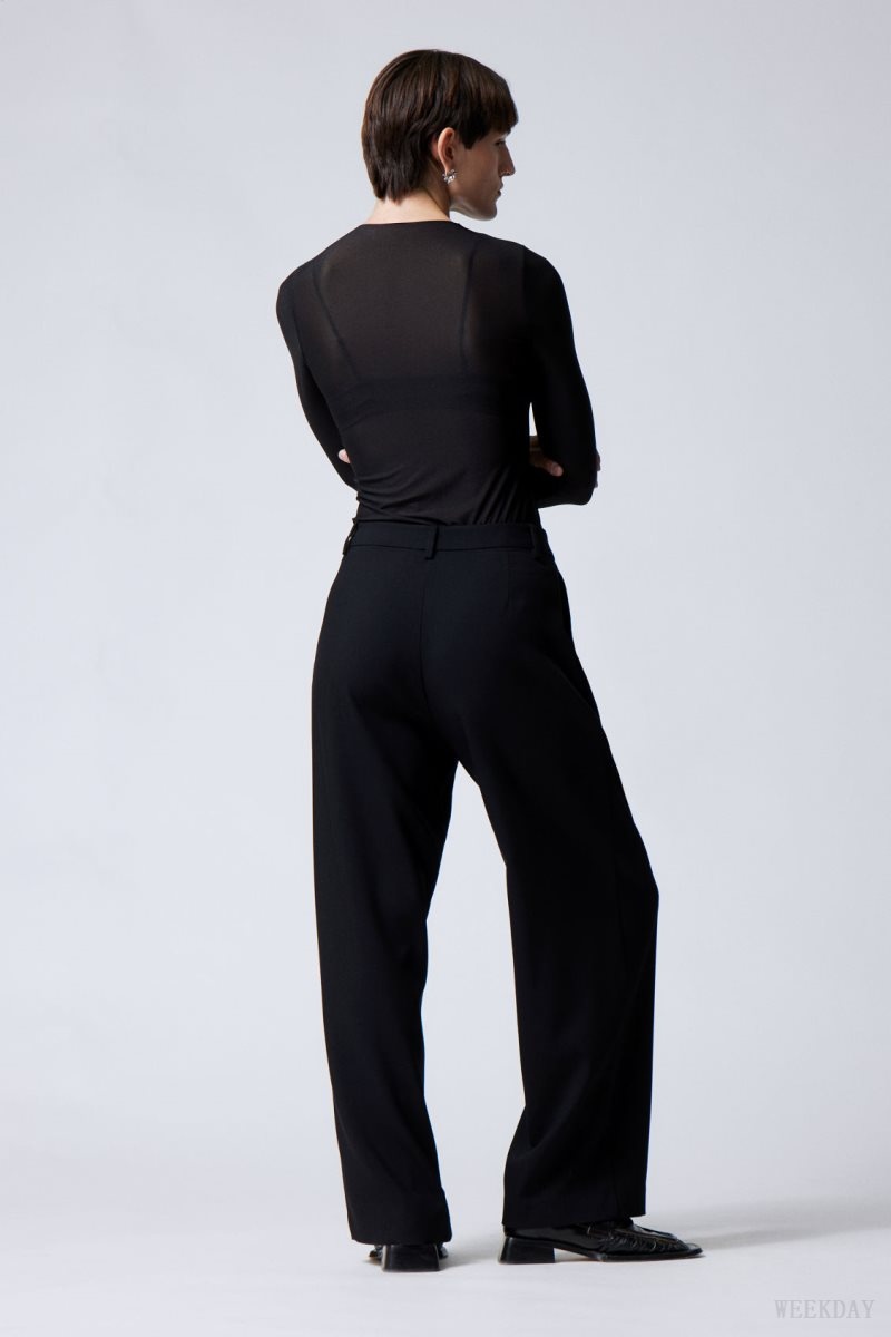 Weekday Zia Suit Trousers Black | RABS6420