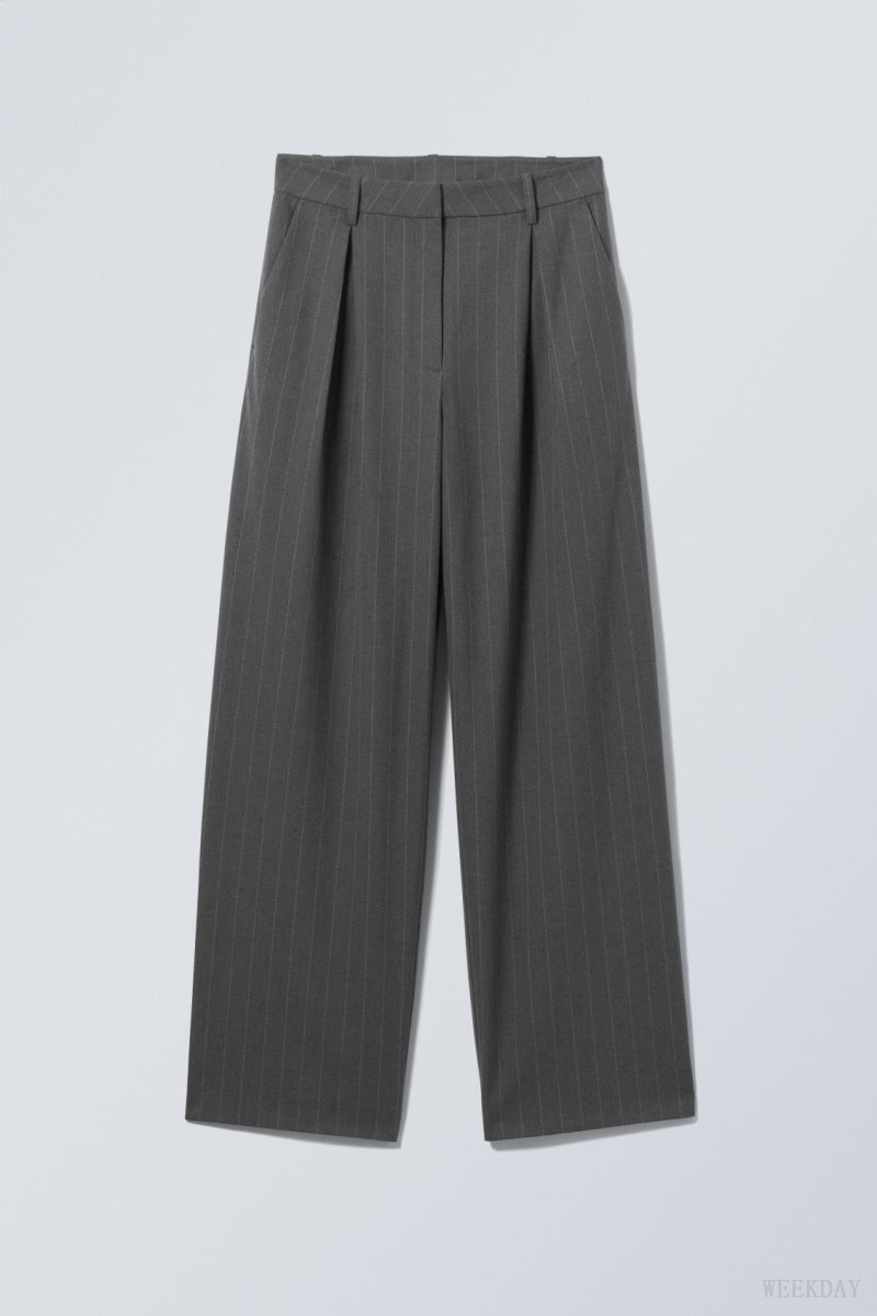 Weekday Zia Suit Trousers Grey | ZFOS4222