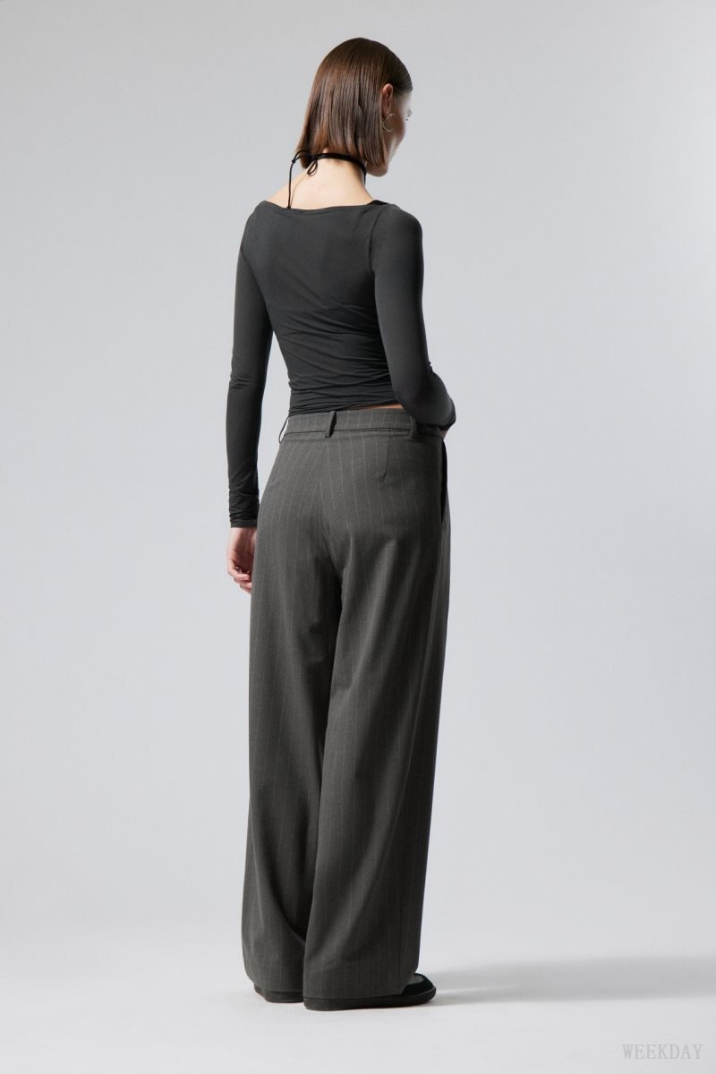 Weekday Zia Suit Trousers Grey | ZFOS4222